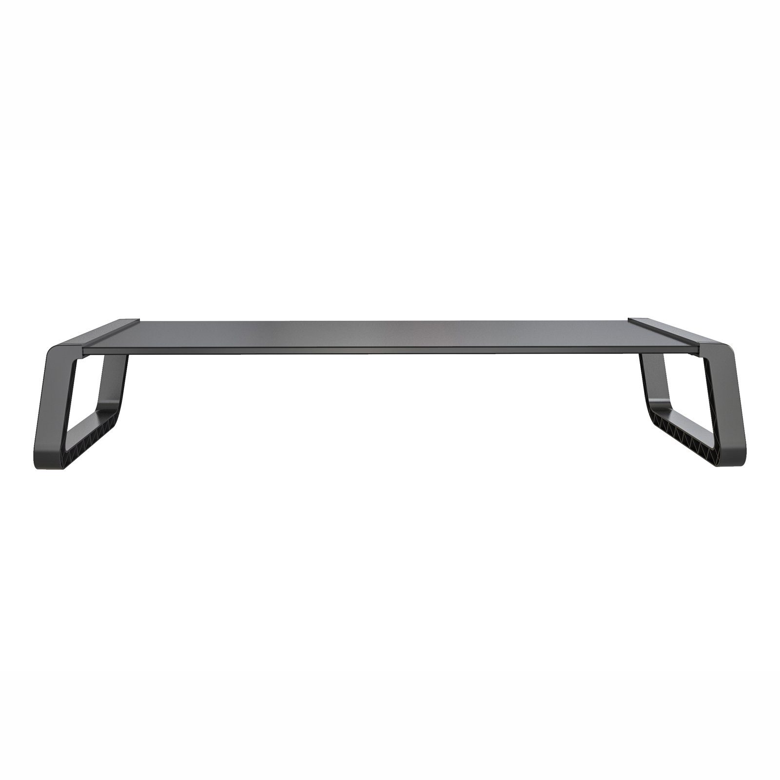 SVITA Schreibtischaufsatz ANSAN, Monitorständer, Monitorerhöhung, Glas, Schwarz