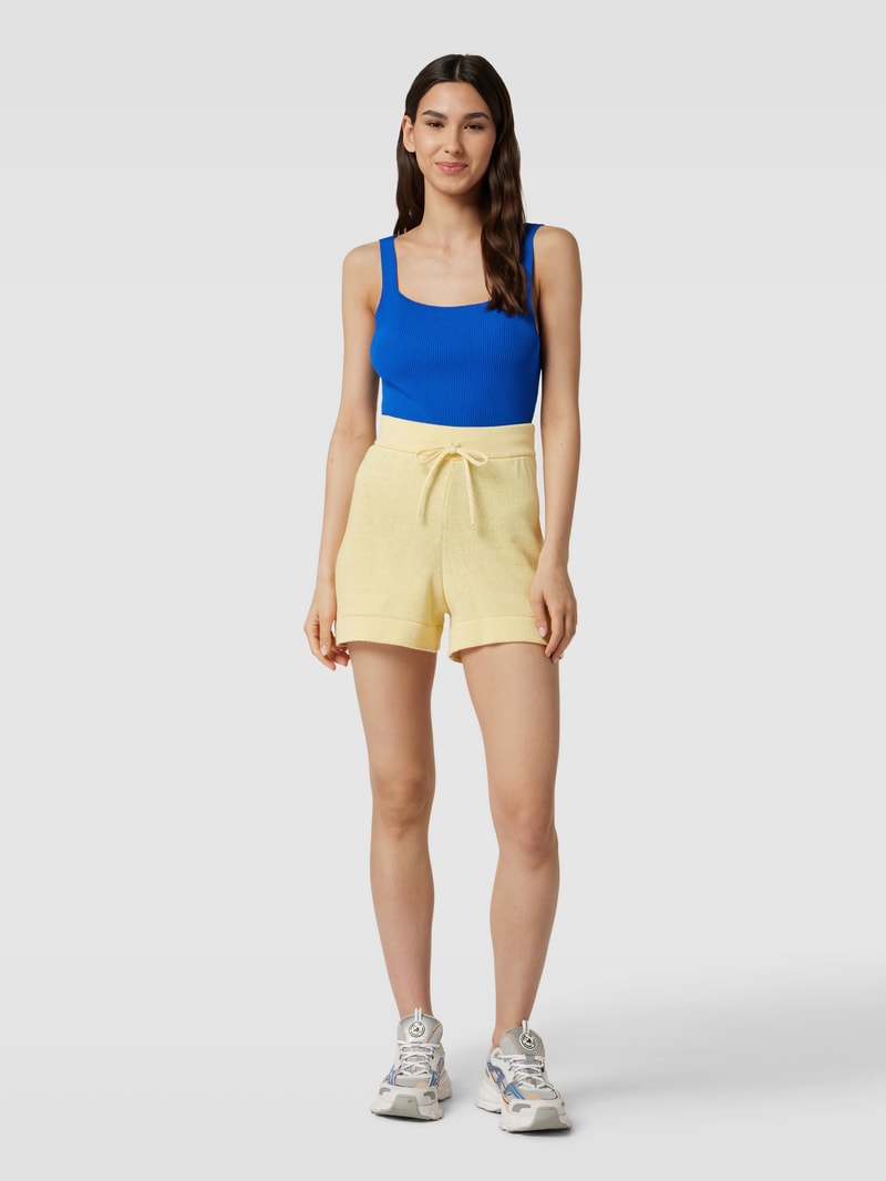 Body in Strick-Optik in royalblau