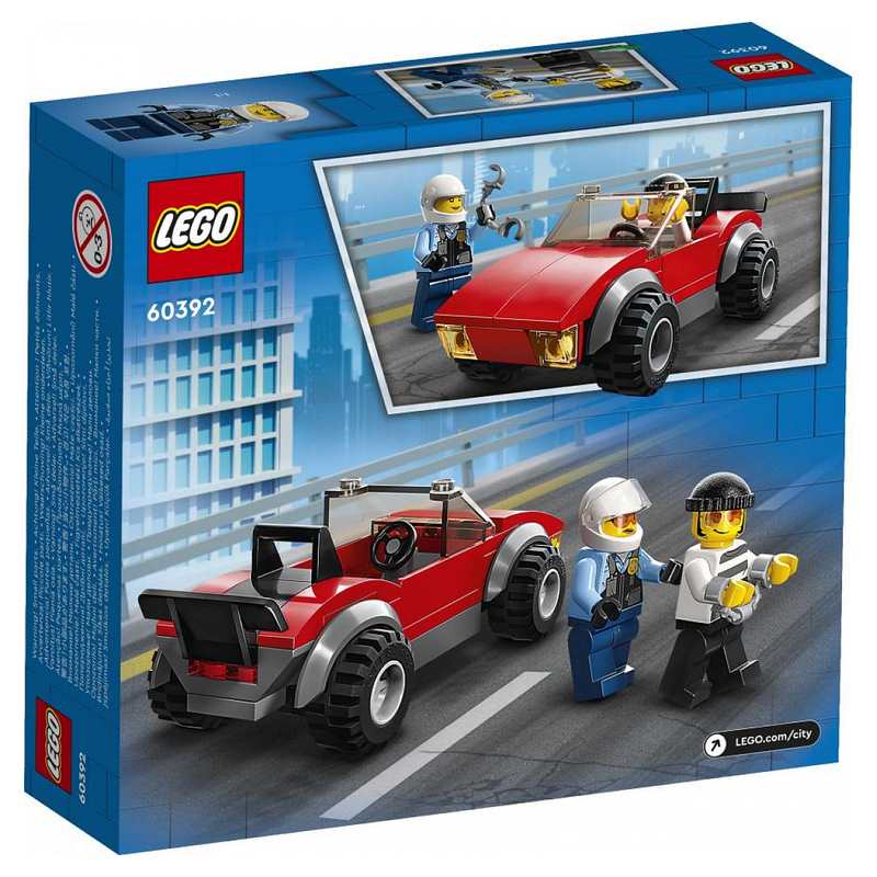 60392 La course poursuite de la moto de police LEGO City