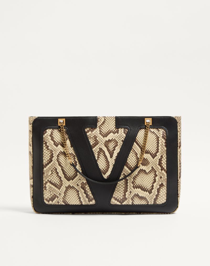 Valentino Garavani Viva Superstar Sacola Média Python