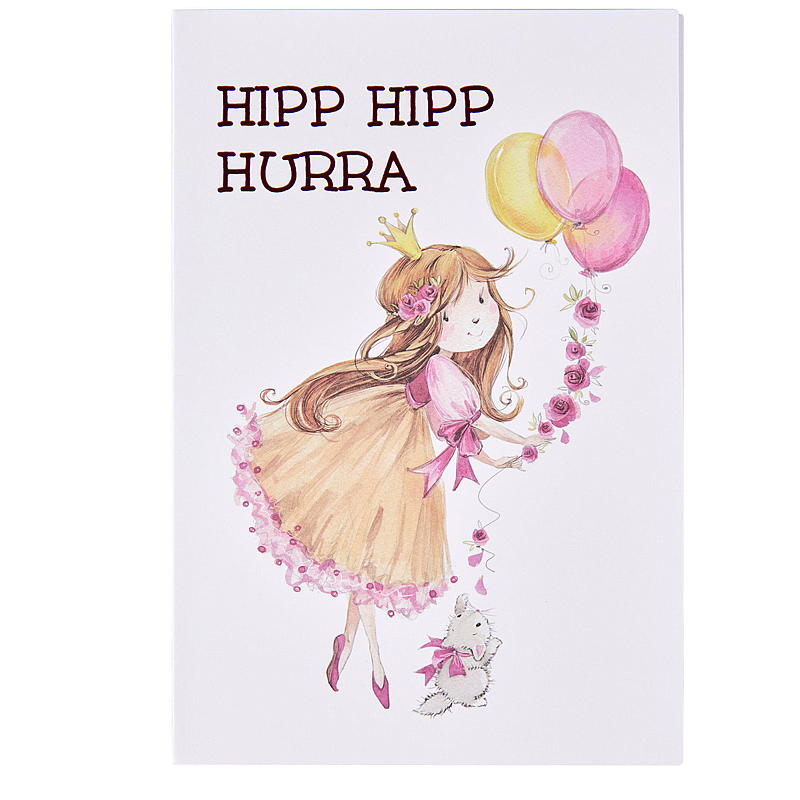 Kort prinsesse m/ballonger