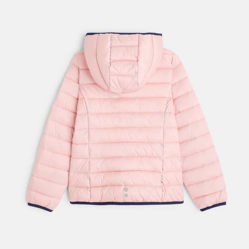 Doudoune chaude et légère rose fille