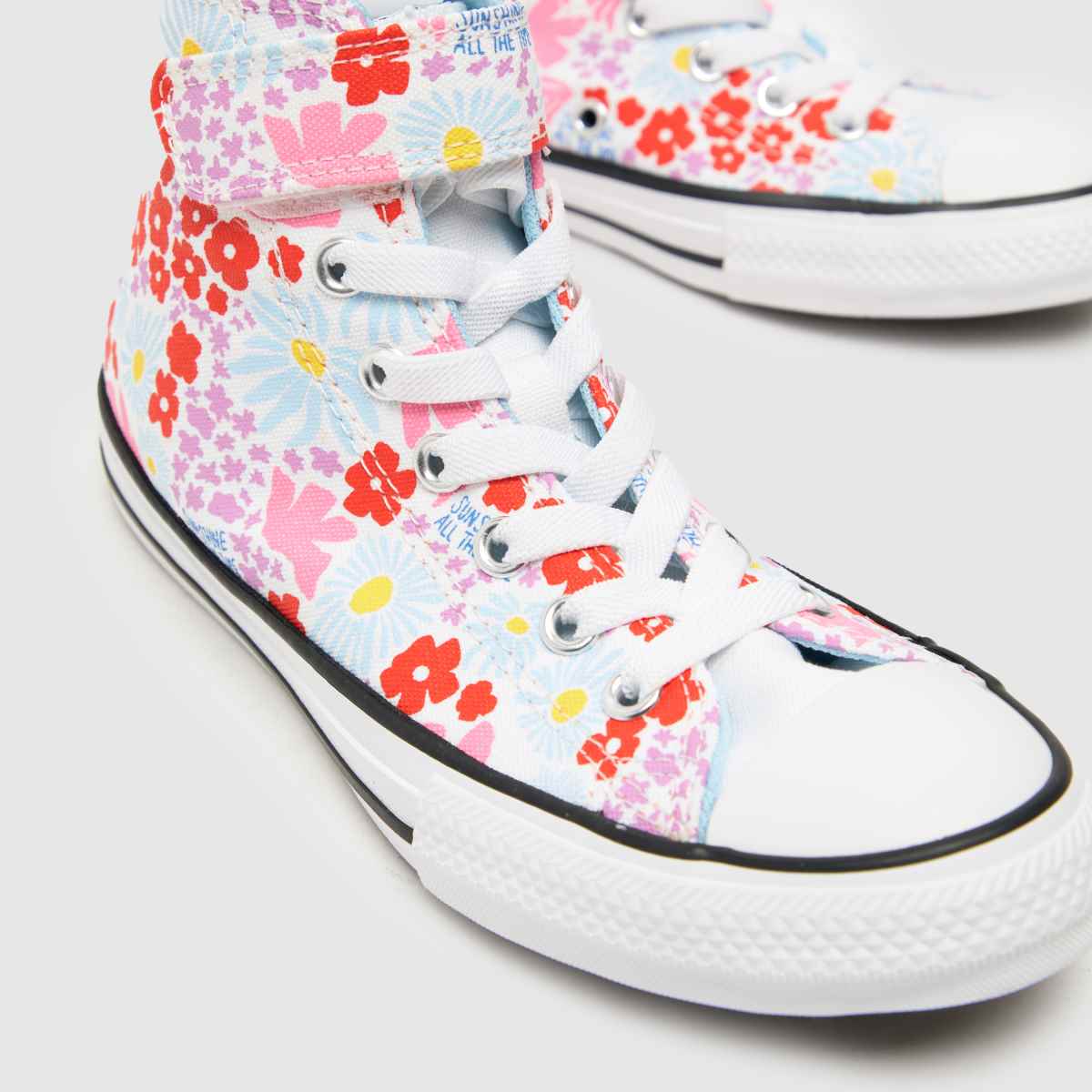 Converse beli multi all star hi 1v dekliški junior športni copati