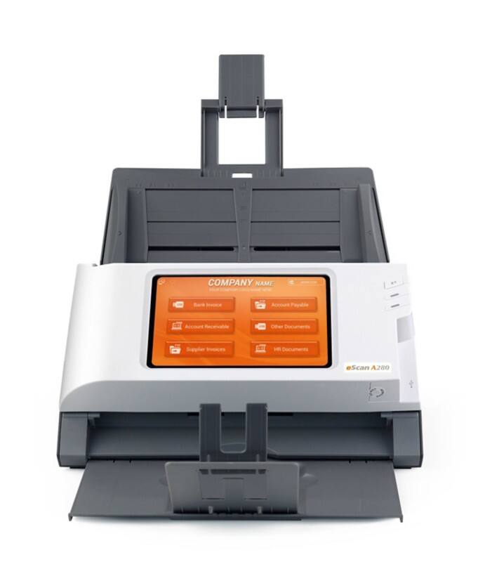 Plustek Scanner Escan A280 Netzwerkfähig Schwarz, Weiß 1 X A4 600 X 600 Dpi