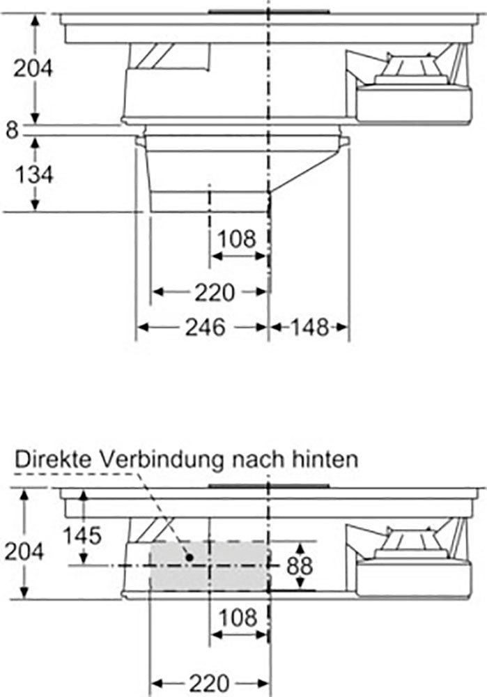 BOSCH Kochfeld mit Dunstabzug Serie 6 PKM845F11E