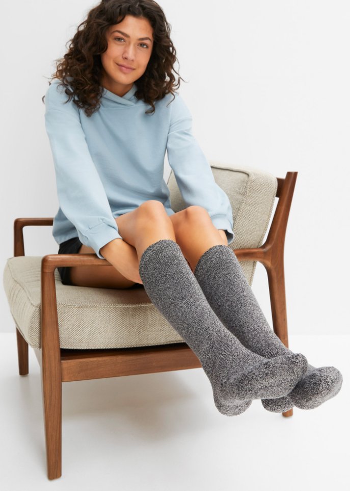 Thermo Kniestrümpfe (3er Pack) mit weichem Innenfrottee
