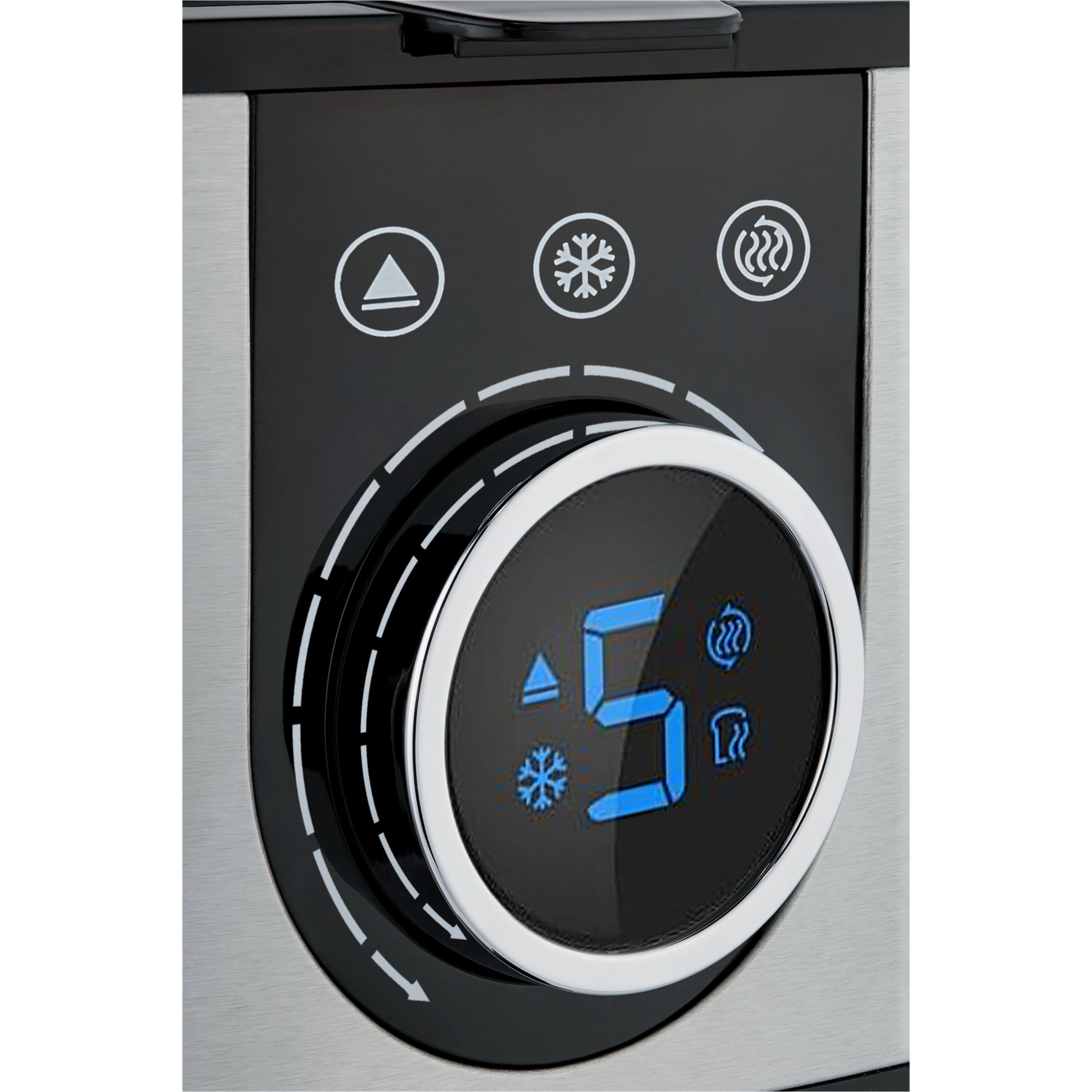Medion® Siebträger-/Filterkaffeemaschine Kaffeemaschine 900W 1,5L 10 Tassen Glas LED-Display Edelstahl, MD19480