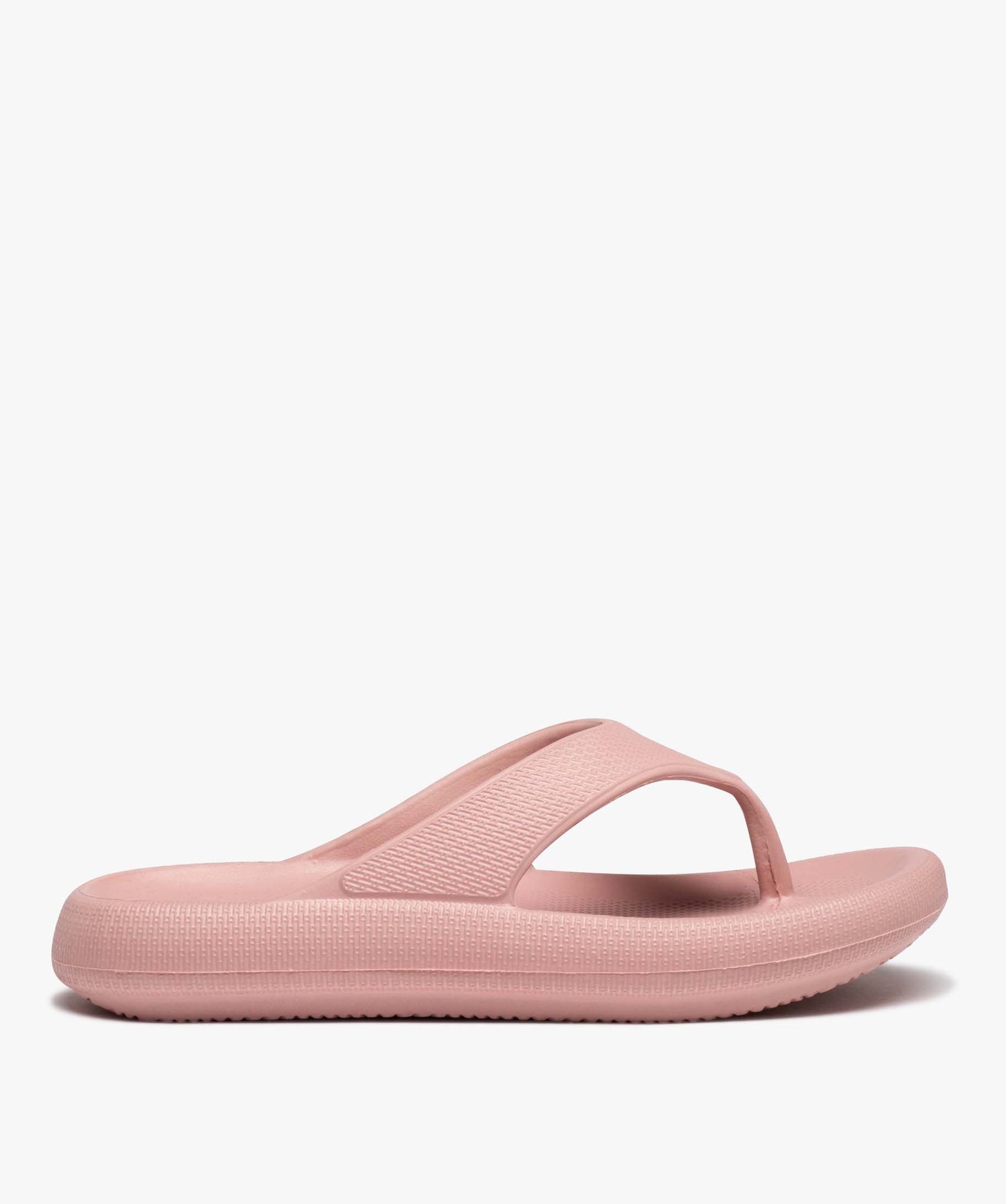 Tong femme unies à semelle plateforme extra-large - Beppi rose | GEMO