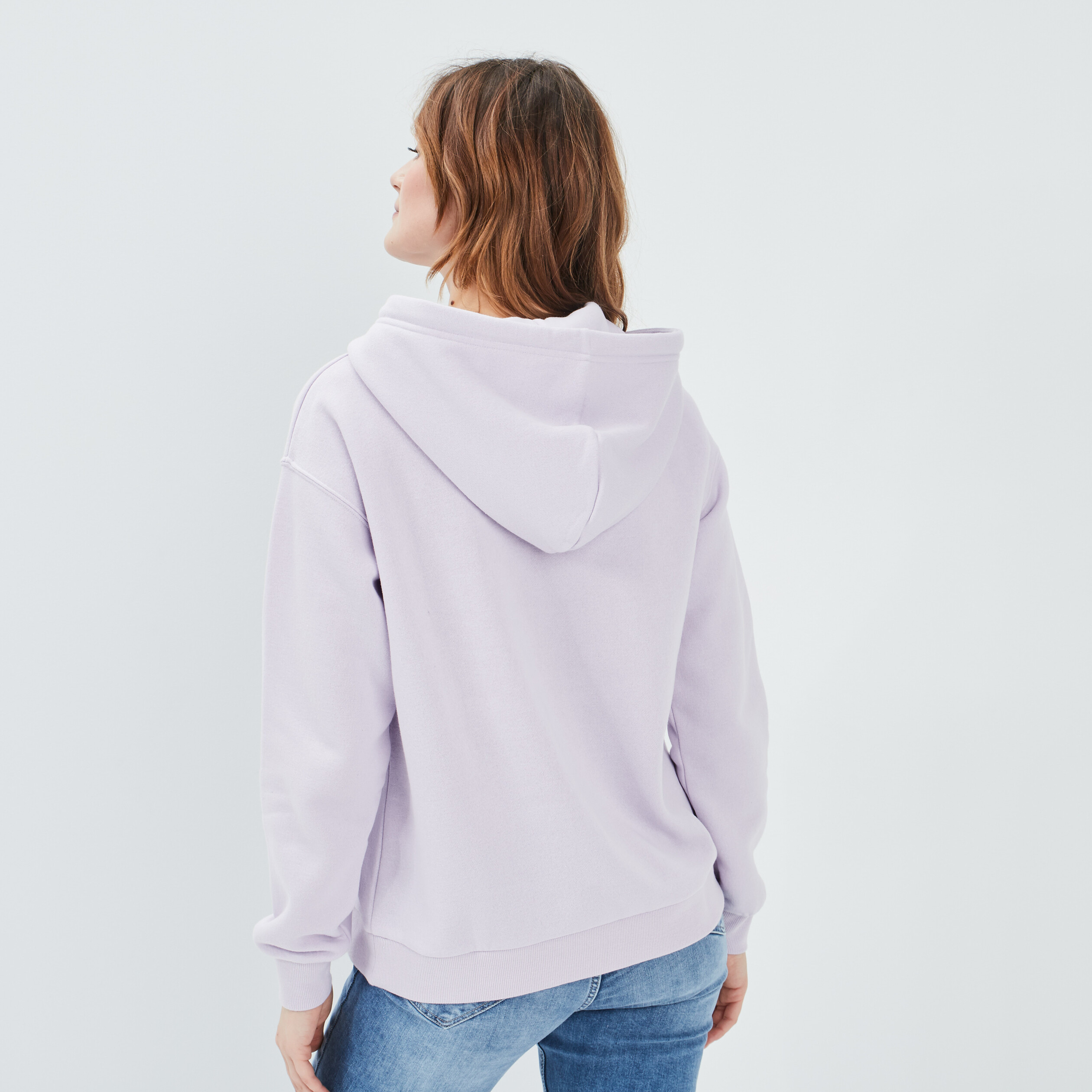 Sweat molleton à capuche hoodie violet clair femme | La Halle