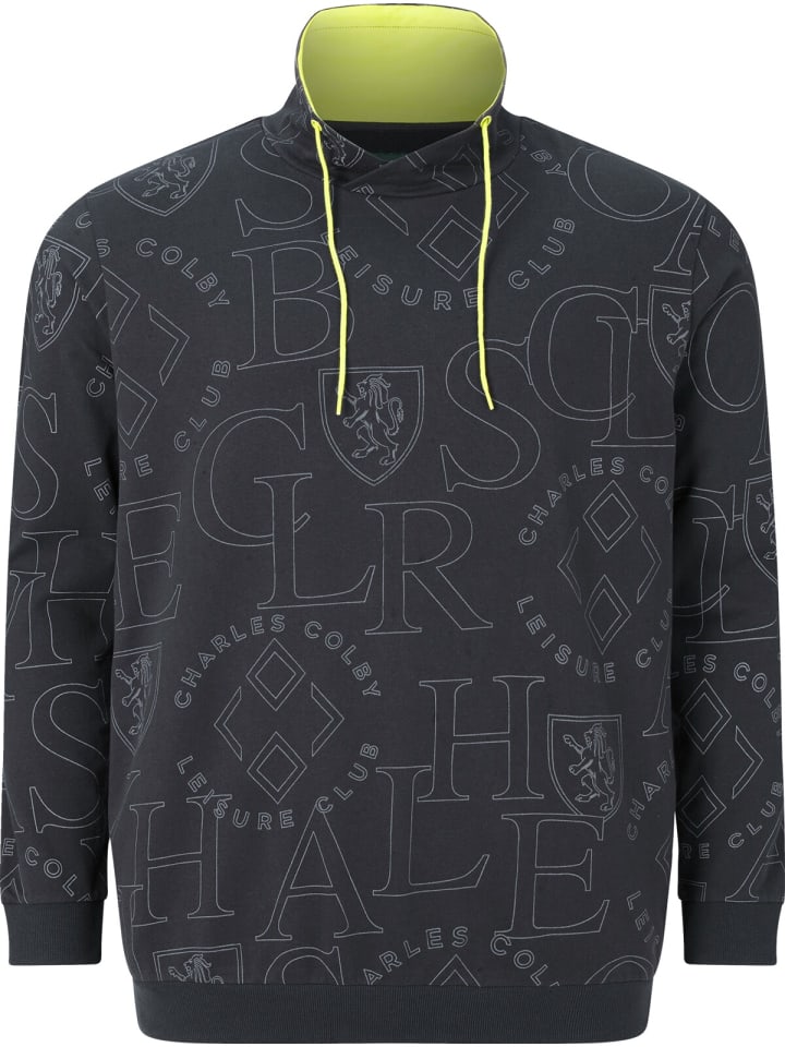 Charles Colby Sweatshirt EARL EVERTS in dunkelgrau bedruckt günstig kaufen