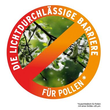 Insektenschutzplissee Fliegengitter Fenster inkl. Pollenschutz 150x130cm zuschneidbar, EASYmaxx, Magnetbefestigung, magnetisch, Moskitonetz