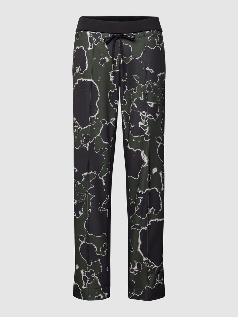 Hose mit elastischem Bund in khaki