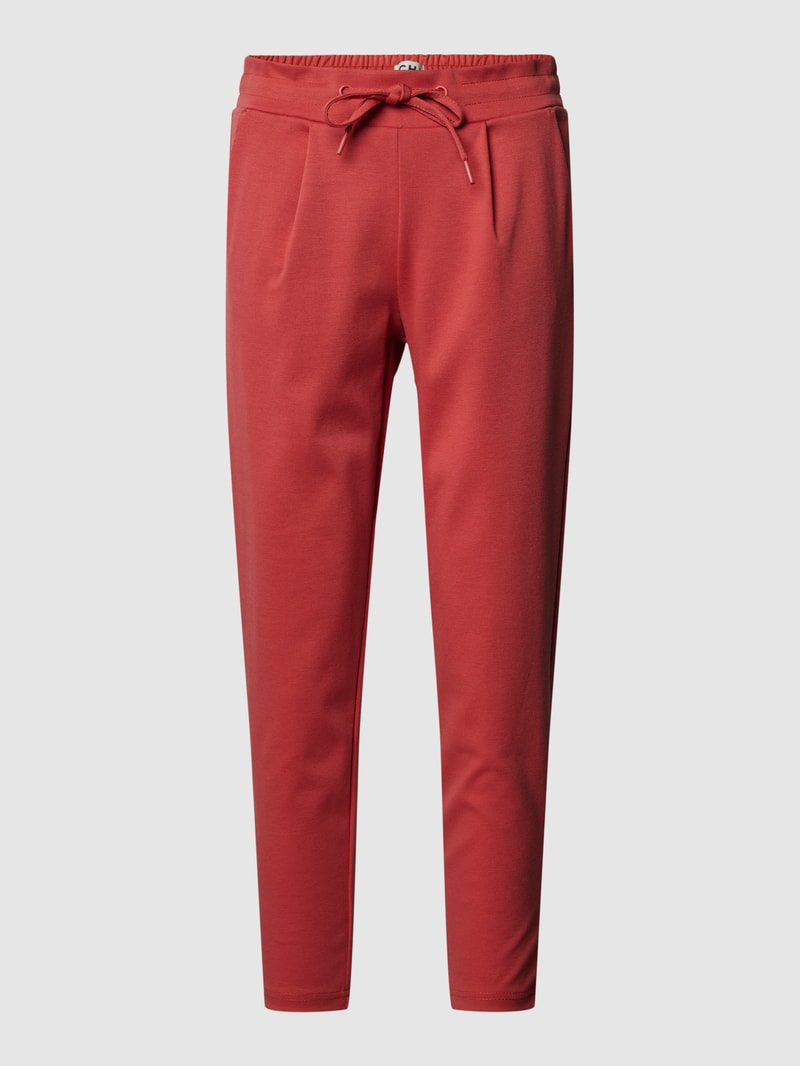 Stoffhose mit Eingrifftaschen in rostrot