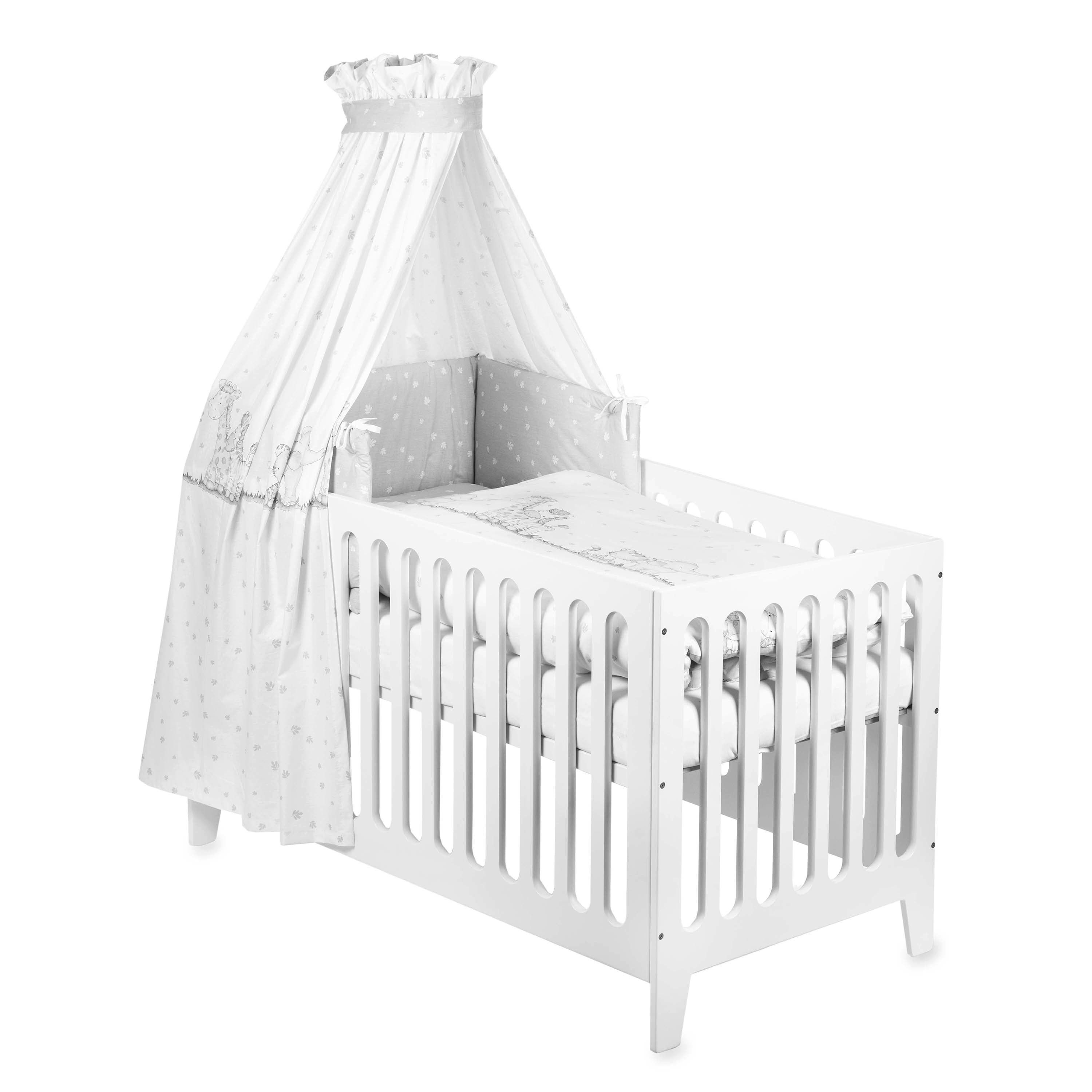 Bett-Set, Bettset Dschungelbande (LxBxH) 37 x 27 x 22, Julius Zöllner, Bettset 3 teilig Bettbezug Kopfkissenbezug Nestchen