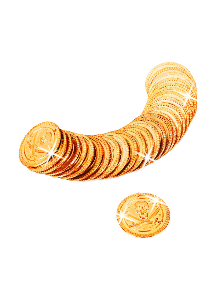 relaxdays 1152x Goldtaler in Gold günstig kaufen onesize