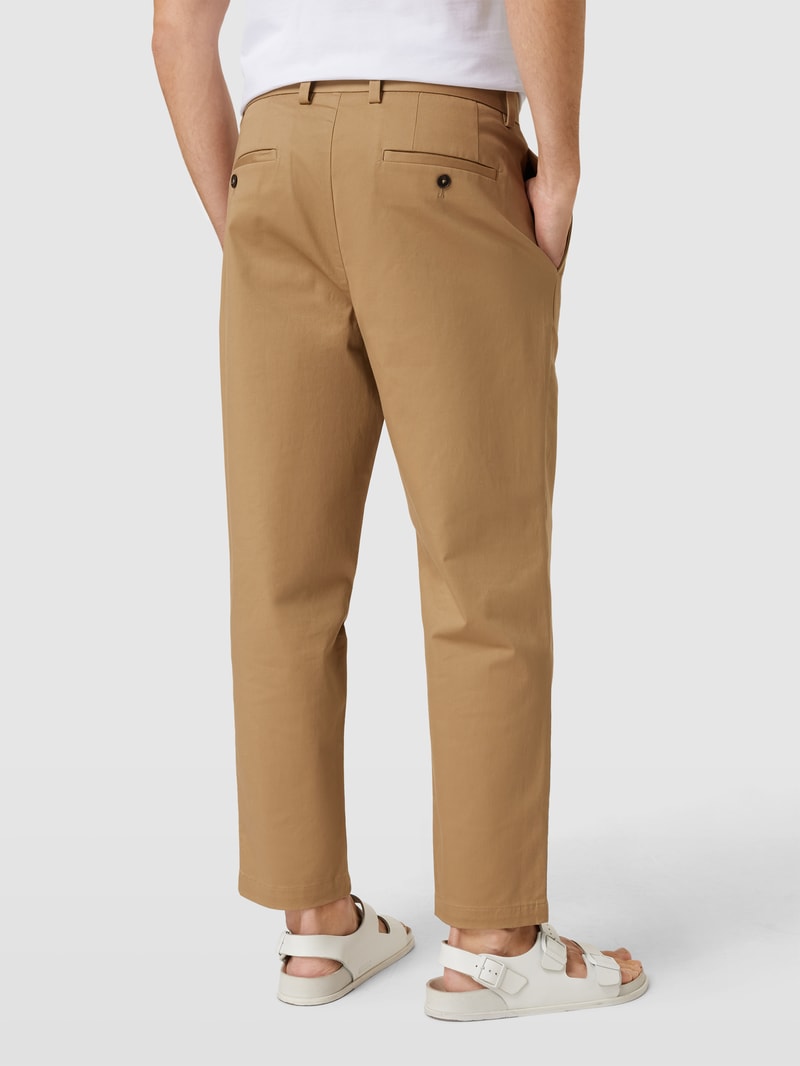 Bundfaltenhose mit Stretch-Anteil Modell 'etna' in beige