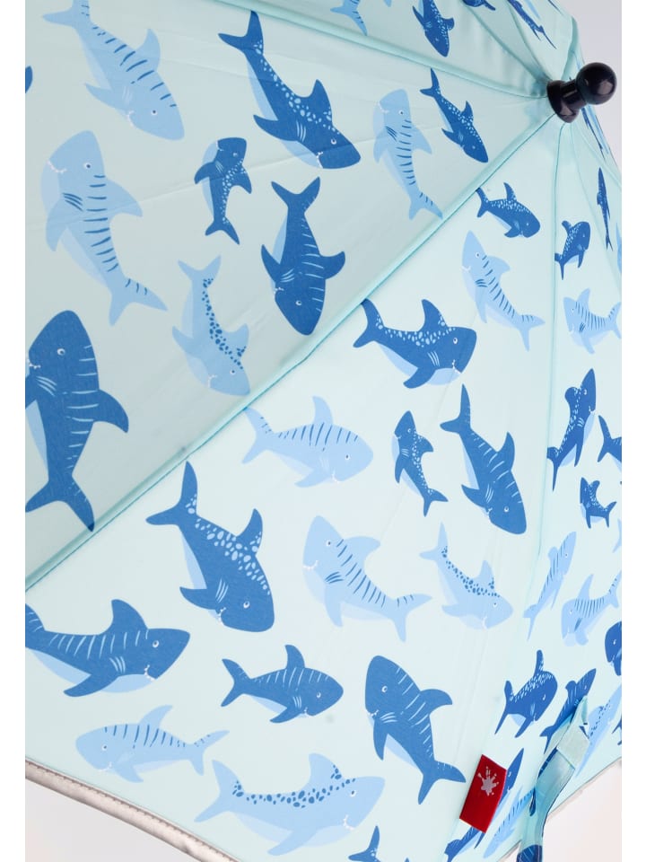 Sigikid Regenschirm Hai Kinderschirm, 75 cm in blau günstig kaufen onesize
