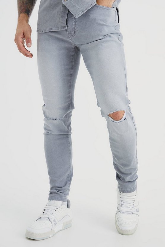Skinny Jeans mit Riss am Knie