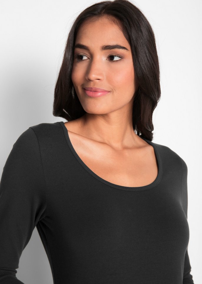 Stretch-Jerseykleid, Langarm