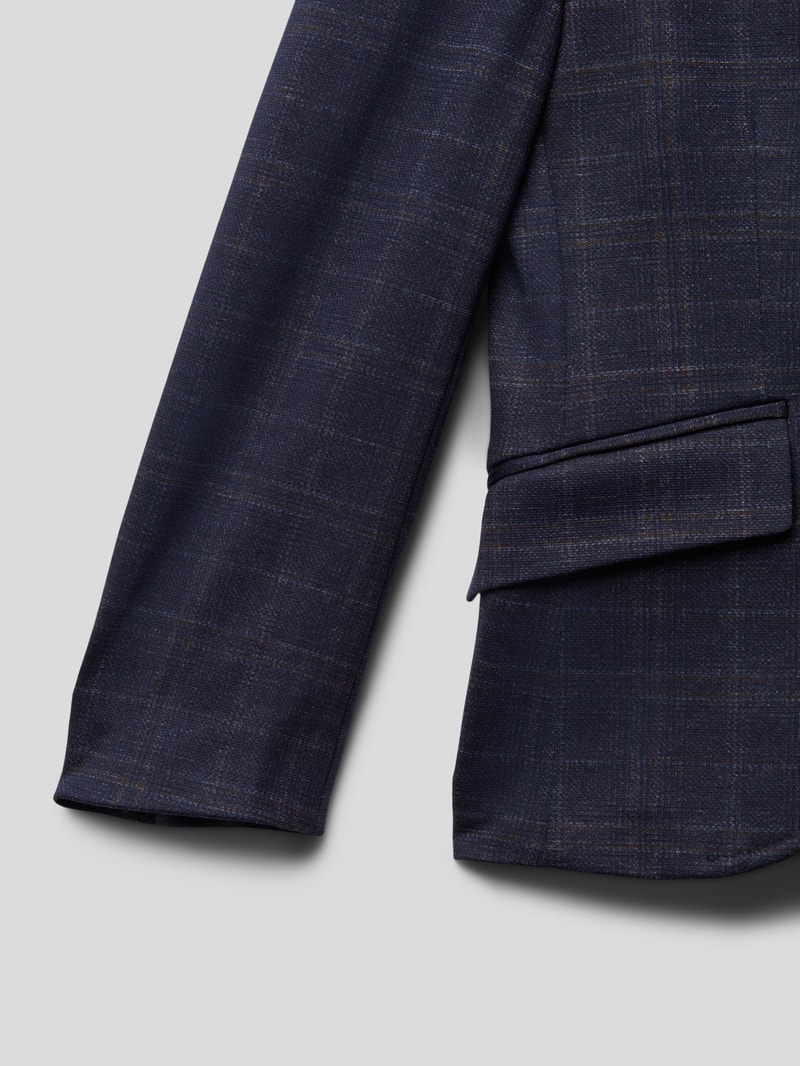 Blazer mit Pattentaschen in marineblau