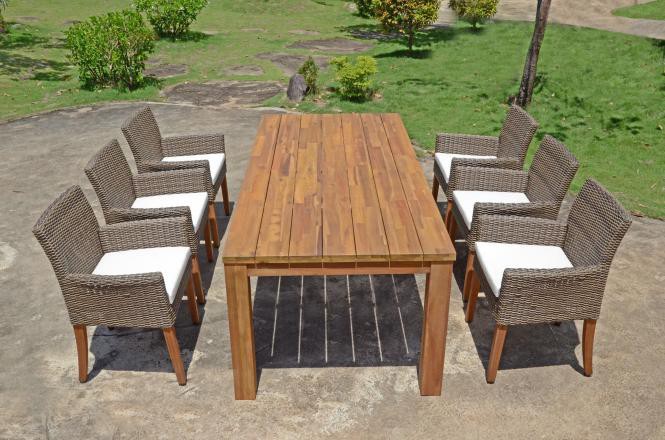 Garden Pleasure Harms 2 x Armstuhl PALA mit Auflage