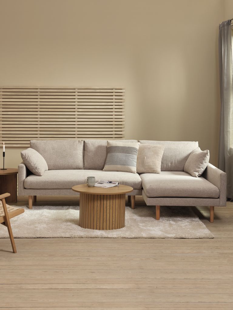 HVIDBJERG Sofa mit Chaiselongue HVIDBJERG Sandfarbe