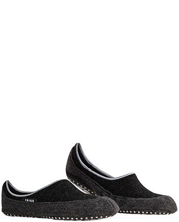 Falke, Serie Cosyshoe, Merinowolle, schwarz-grau