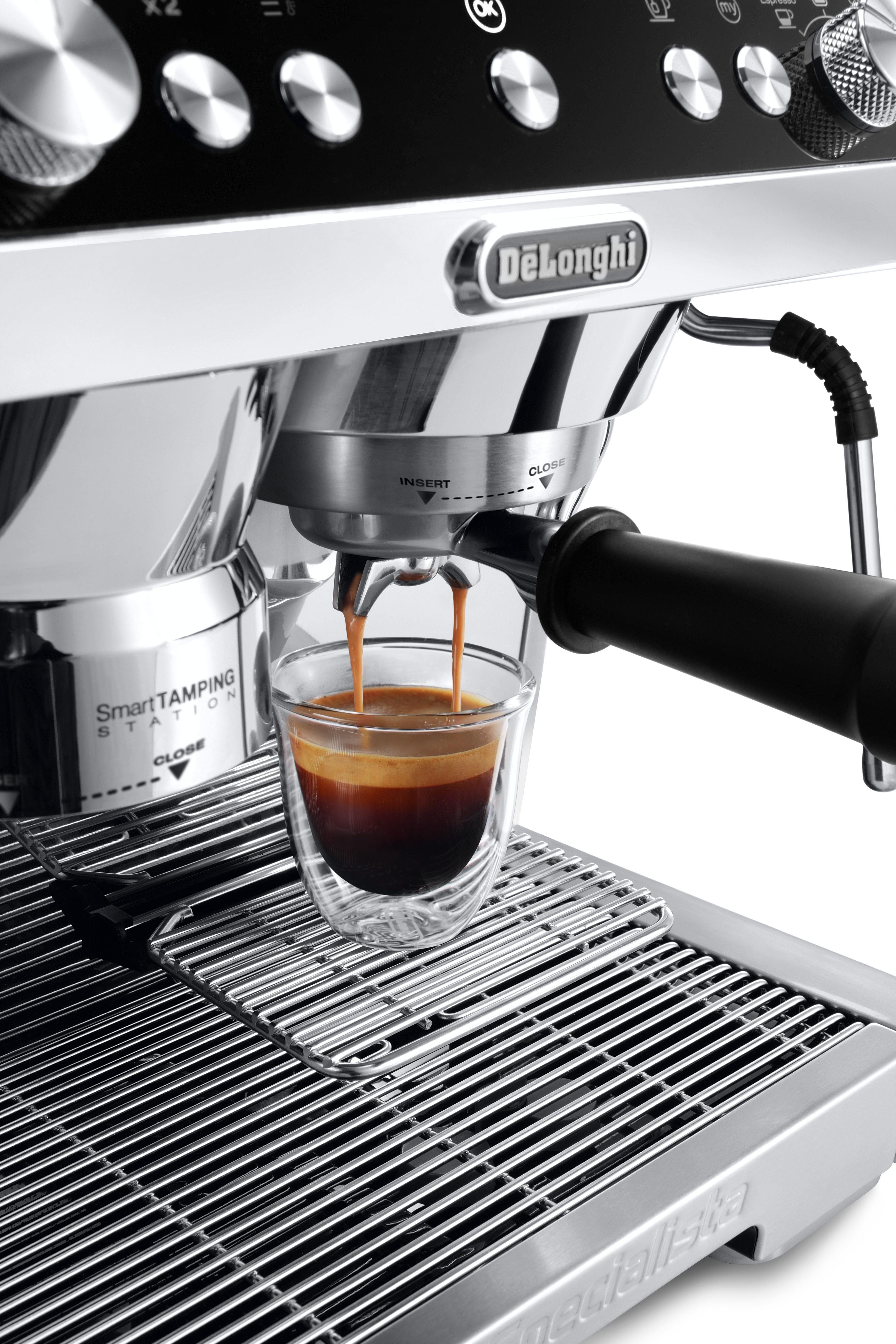 De'Longhi Siebträgermaschine La Specialista Prestigio EC 9355 metall (EC9355.M), SensorGRINDING Technology, Tamper, 2l Wassertank, Dampflanze
