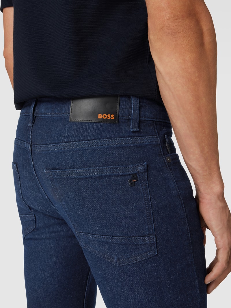 Jeans im 5-Pocket-Design Modell 'Deleware' in dunkelblau