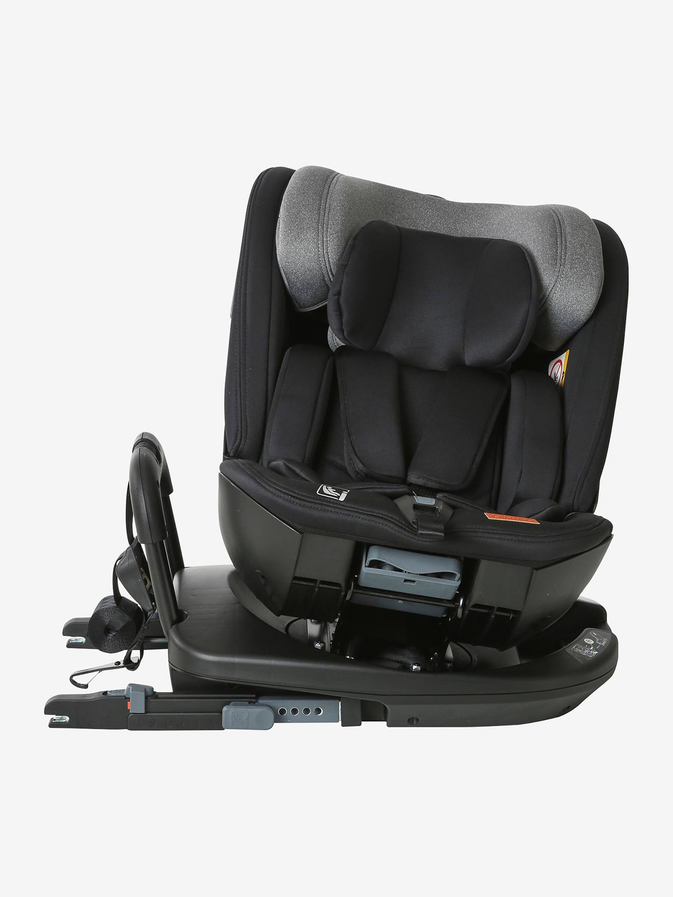 Vertbaudet Drehbarer i-Size-Kindersitz ROLL&SIT, 40-150 cm bzw. Gr. 1/2/3 - pack schwarz