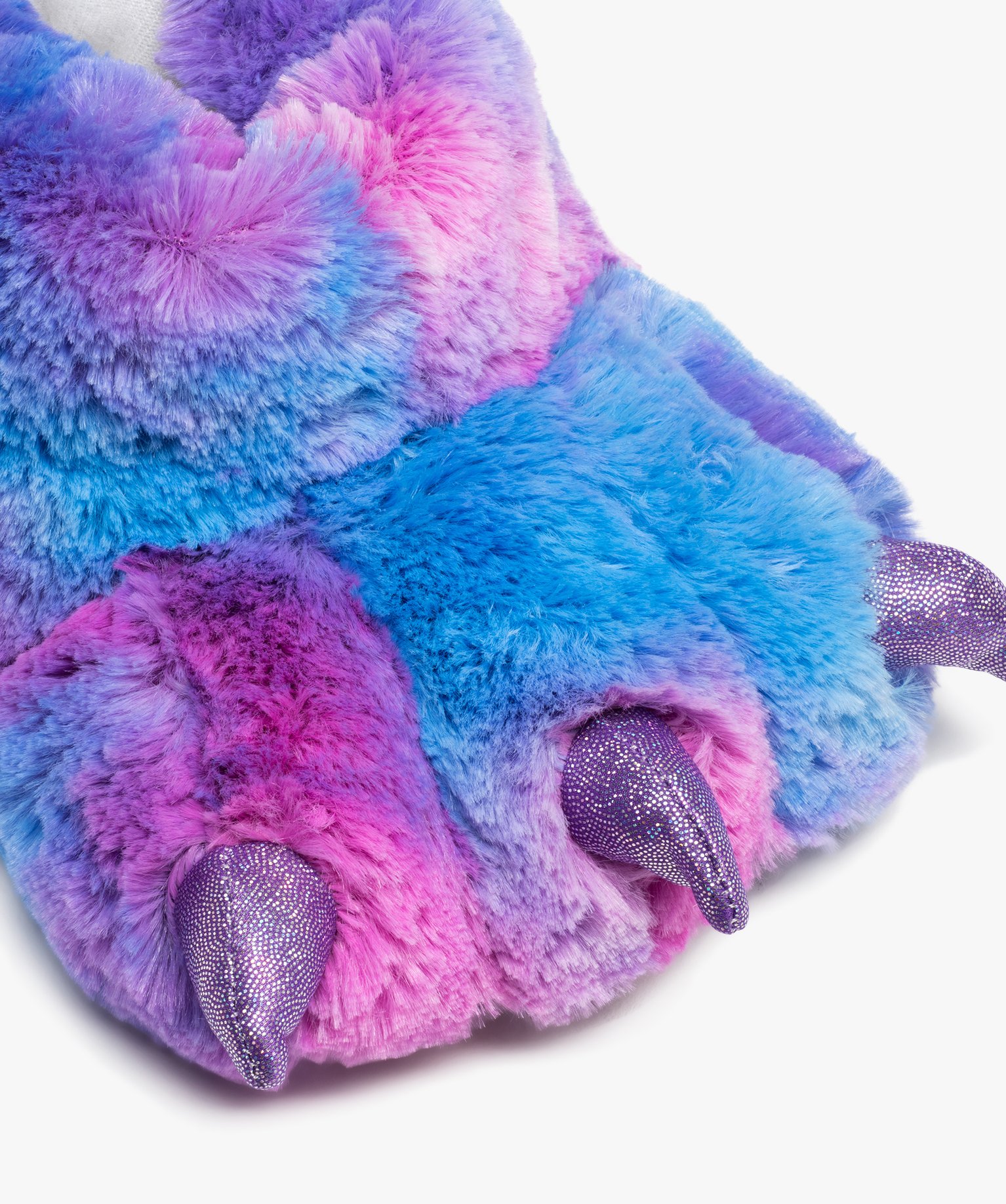 Chaussons fille 3D en forme de patte de monstre violet | GEMO