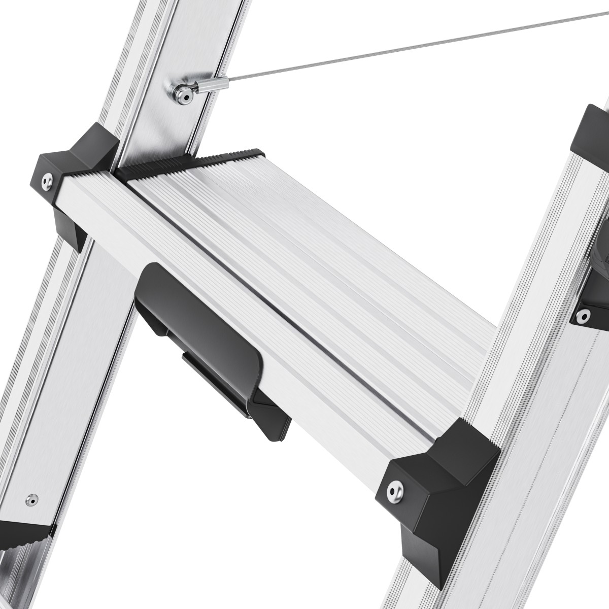 Bauzaunwelt Hailo D100 TL TopLine Stehleiter mit teleskopierbaren Holmen