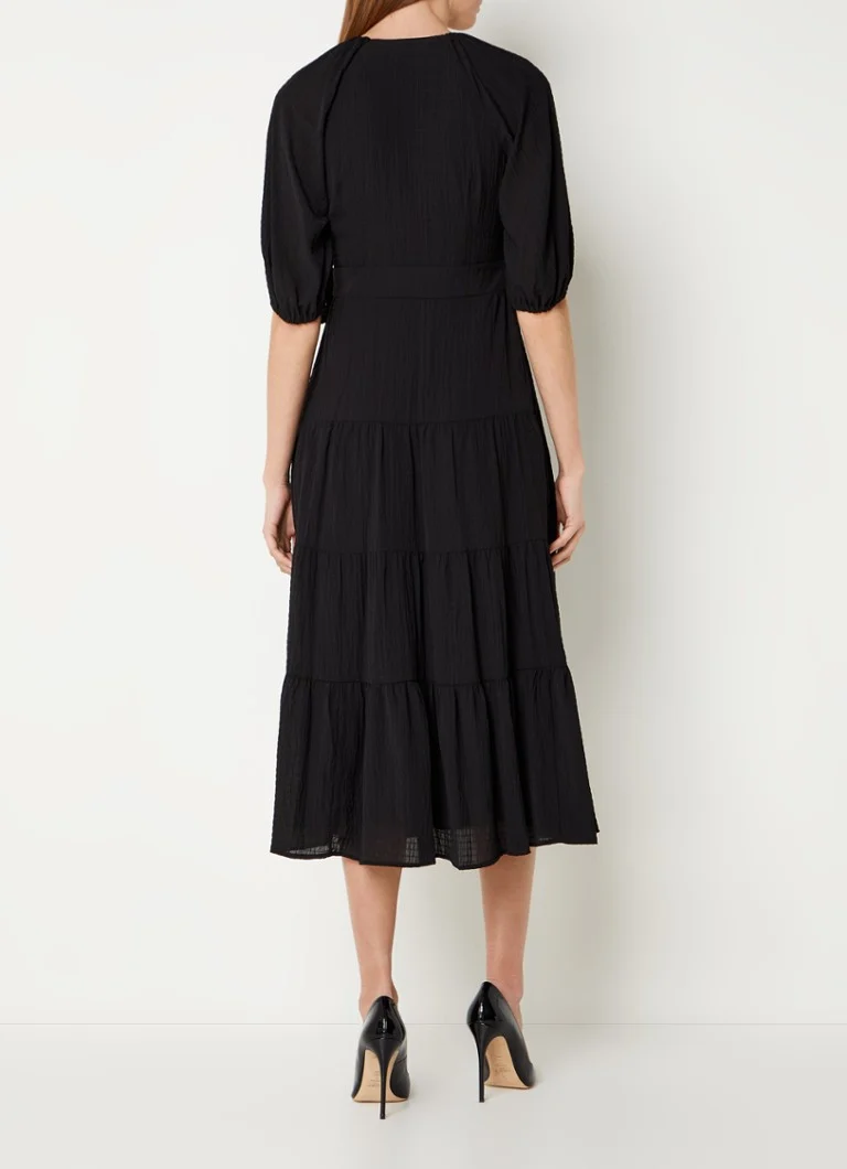 Rochie înfășurată Morven Phase Eight neagră 08