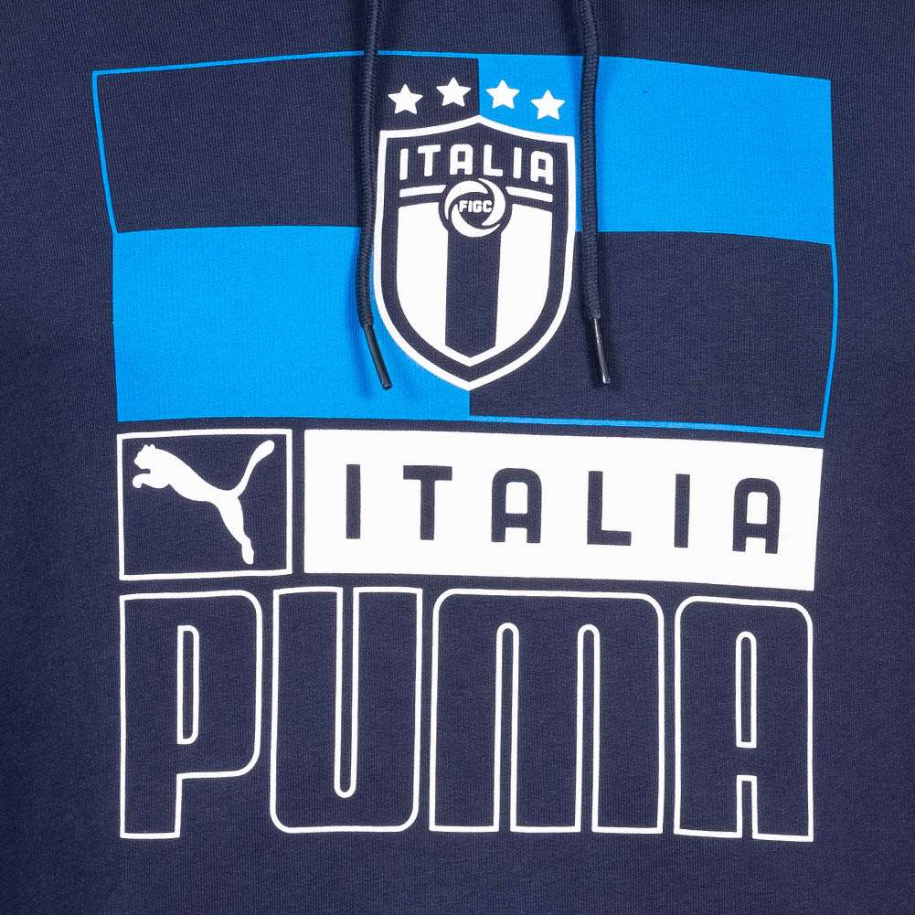 Italien FIGC PUMA FtblCore Herren Kapuzen Sweatshirt 767126-09