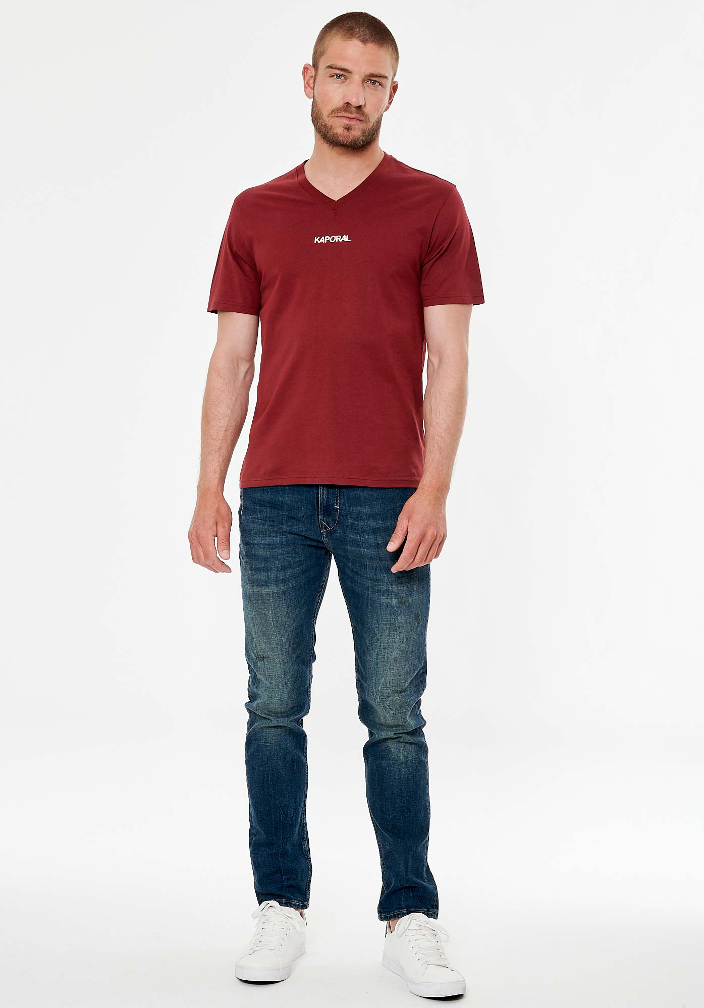 SETER  T-shirt bordeaux homme 100% coton bio