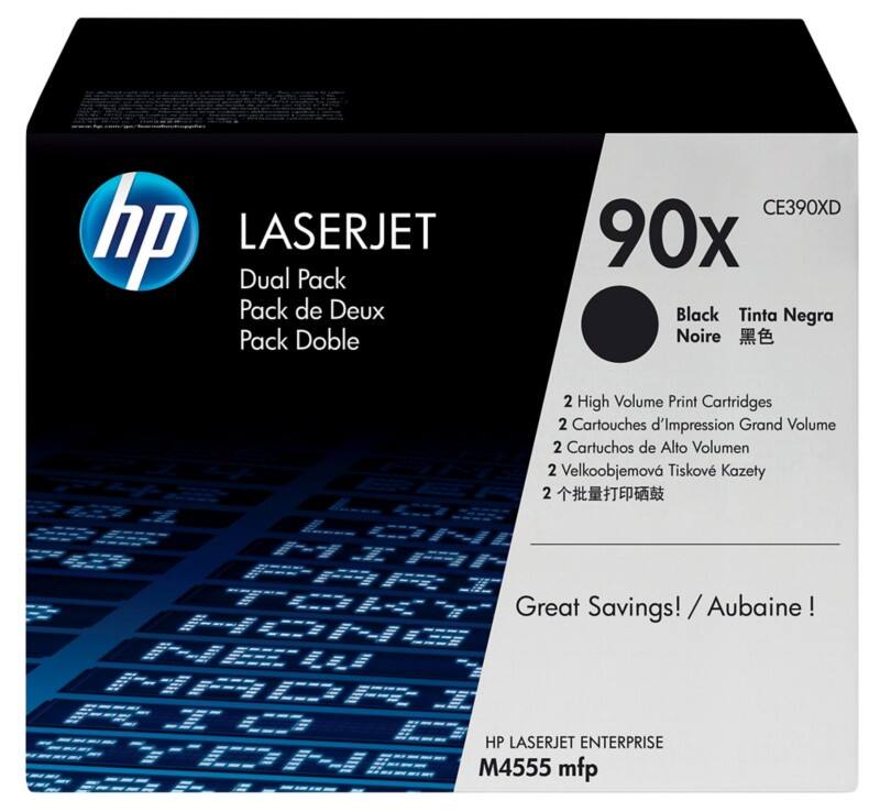 HP 90X Original Tonerkartusche CE390XD Schwarz Duopack 2 Stück