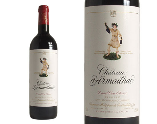 Château D'Armailhac Rouge 2001, Cinquième Cru Classé En 1855 Bordeaux Pauillac