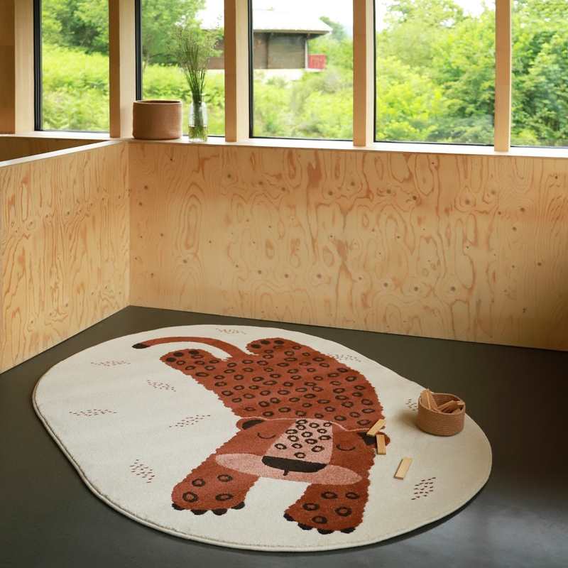 Tapis petit léopard 120x170cm KLEO SIENNA