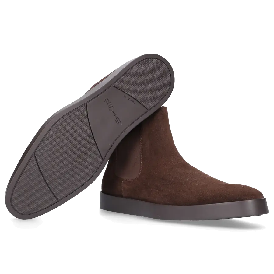Santoni - Loafer 17833 Veloursleder - braun