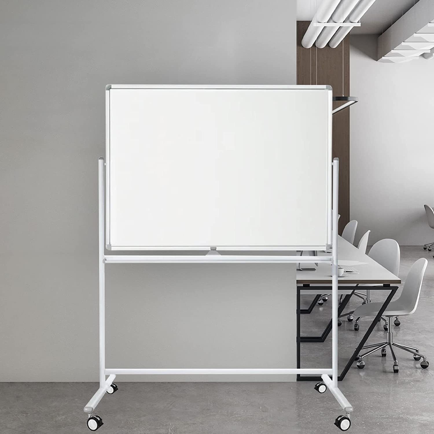 Master of Boards Wandtafel Whiteboard Stanford, Erhältlich in 5 Größen, Magnettafel, Mobil & drehbar