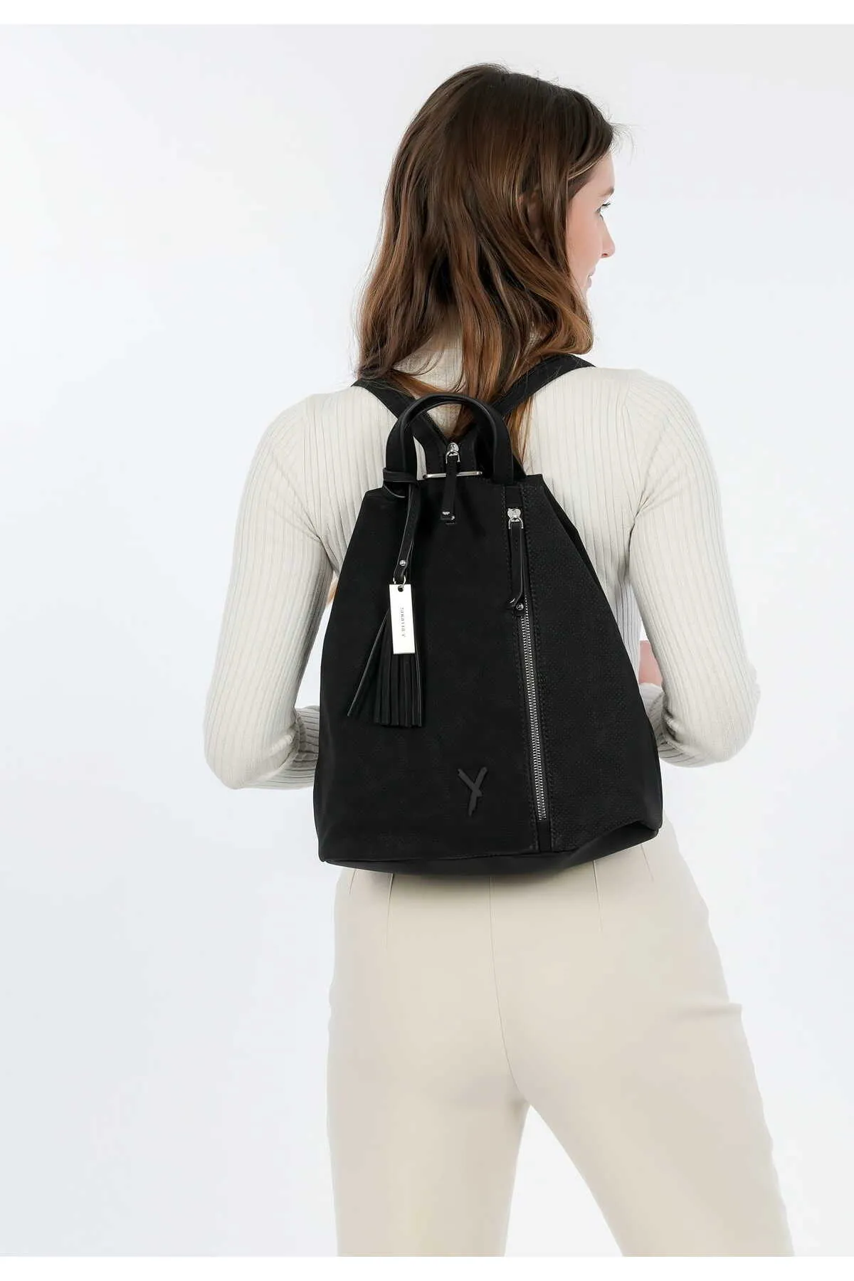 SURI FREY  Rucksack - Schwarz - Unifarben