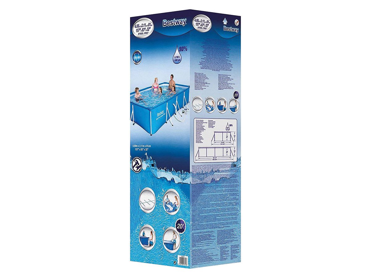 Bestway Steel Pro 400 x 211 x 81 cm Pool mit Filterpumpe