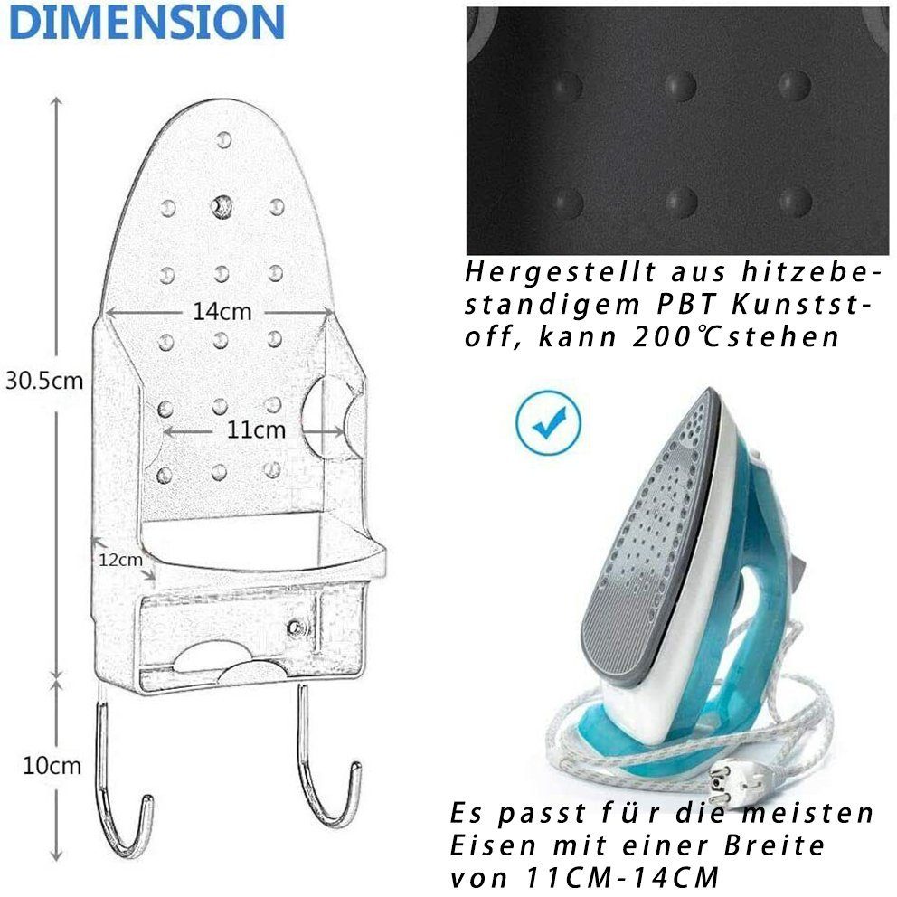 BlingBin Bügelbrett Bügelbretthalter Wandhalterung für Elektrisches Dampfbügeleisen