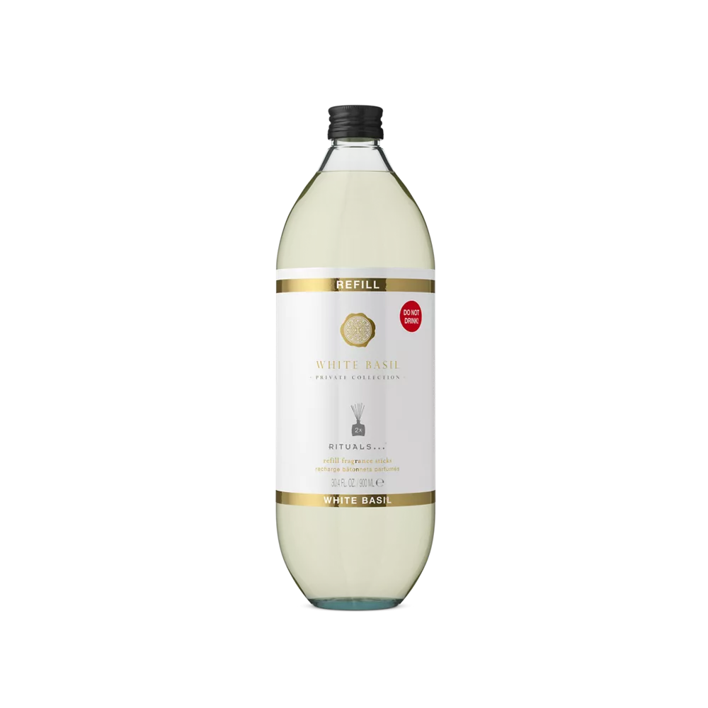 Bâtonnets parfumés de recharge Private Collection Basilic Blanc, 900 ml