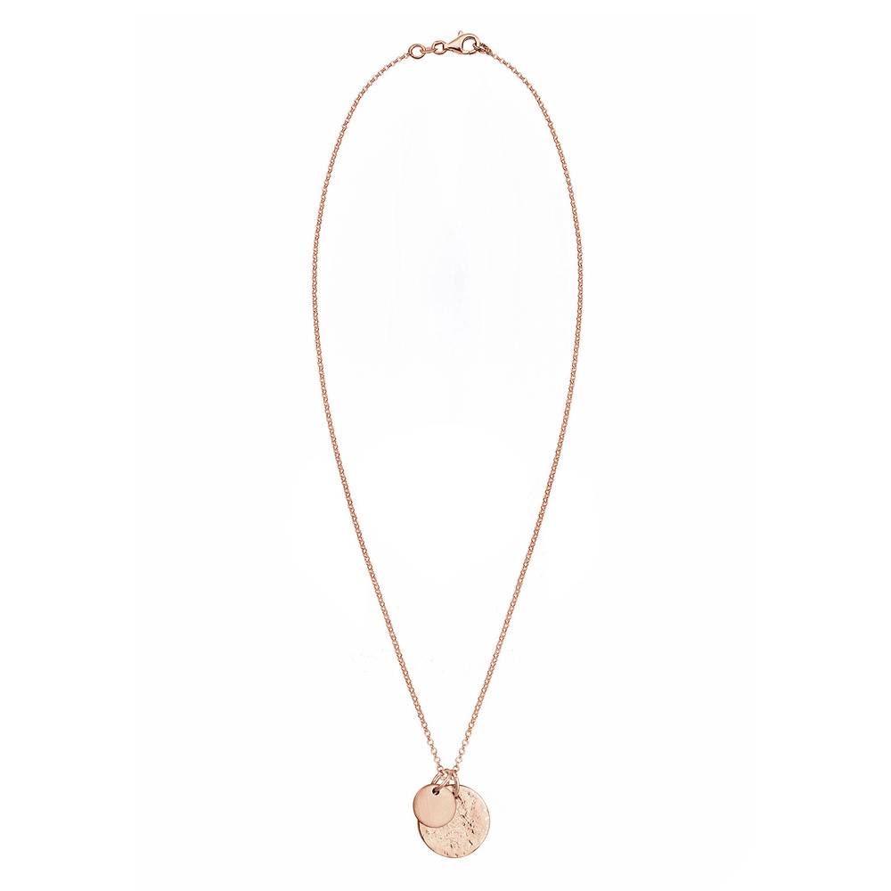 Elli Elli Collier Femmes Plaquette Géo Aspect Organique en Argent Sterling 925 Bijoux