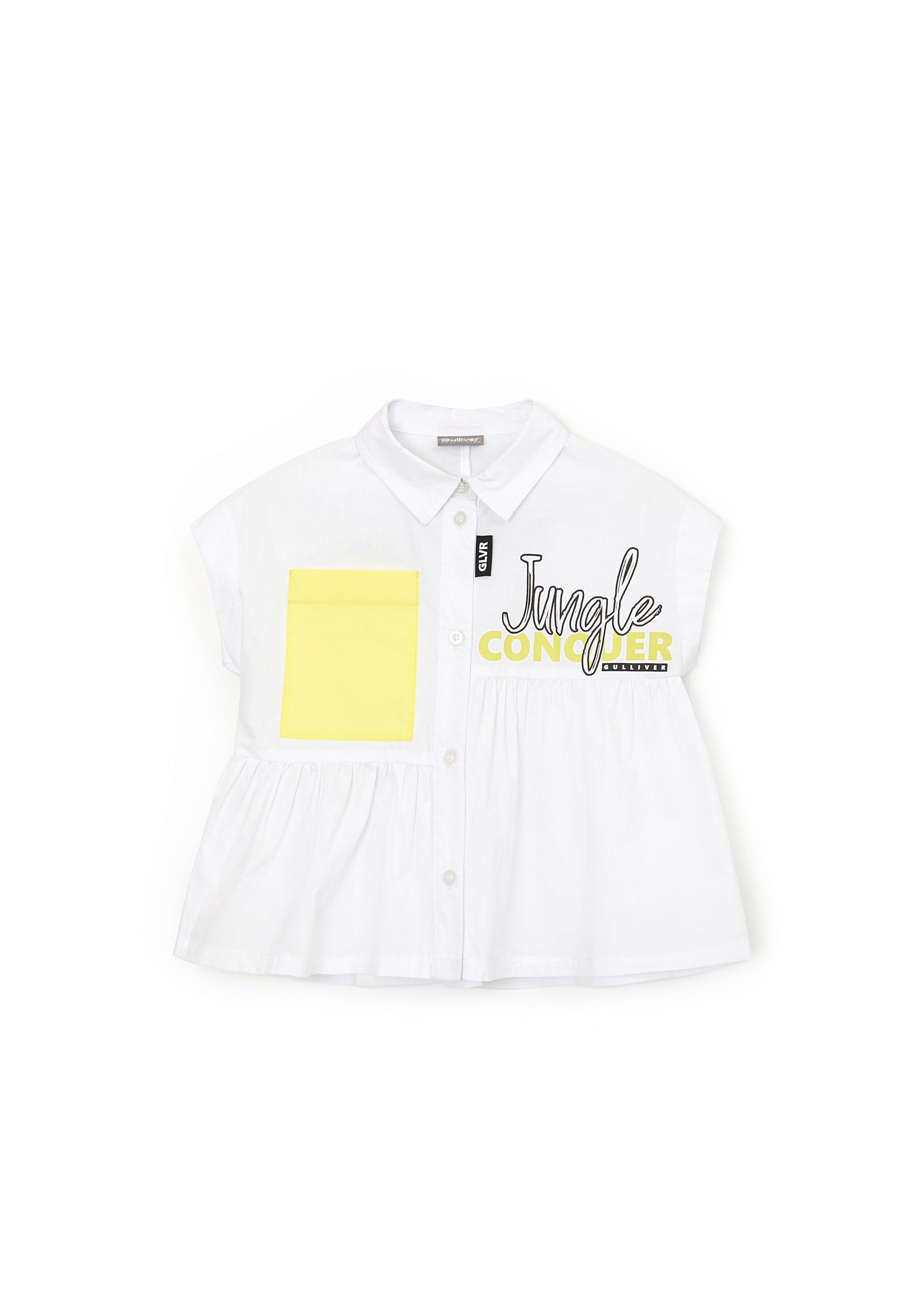 Gulliver Klassische Bluse mit kontrastfarbener Tasche