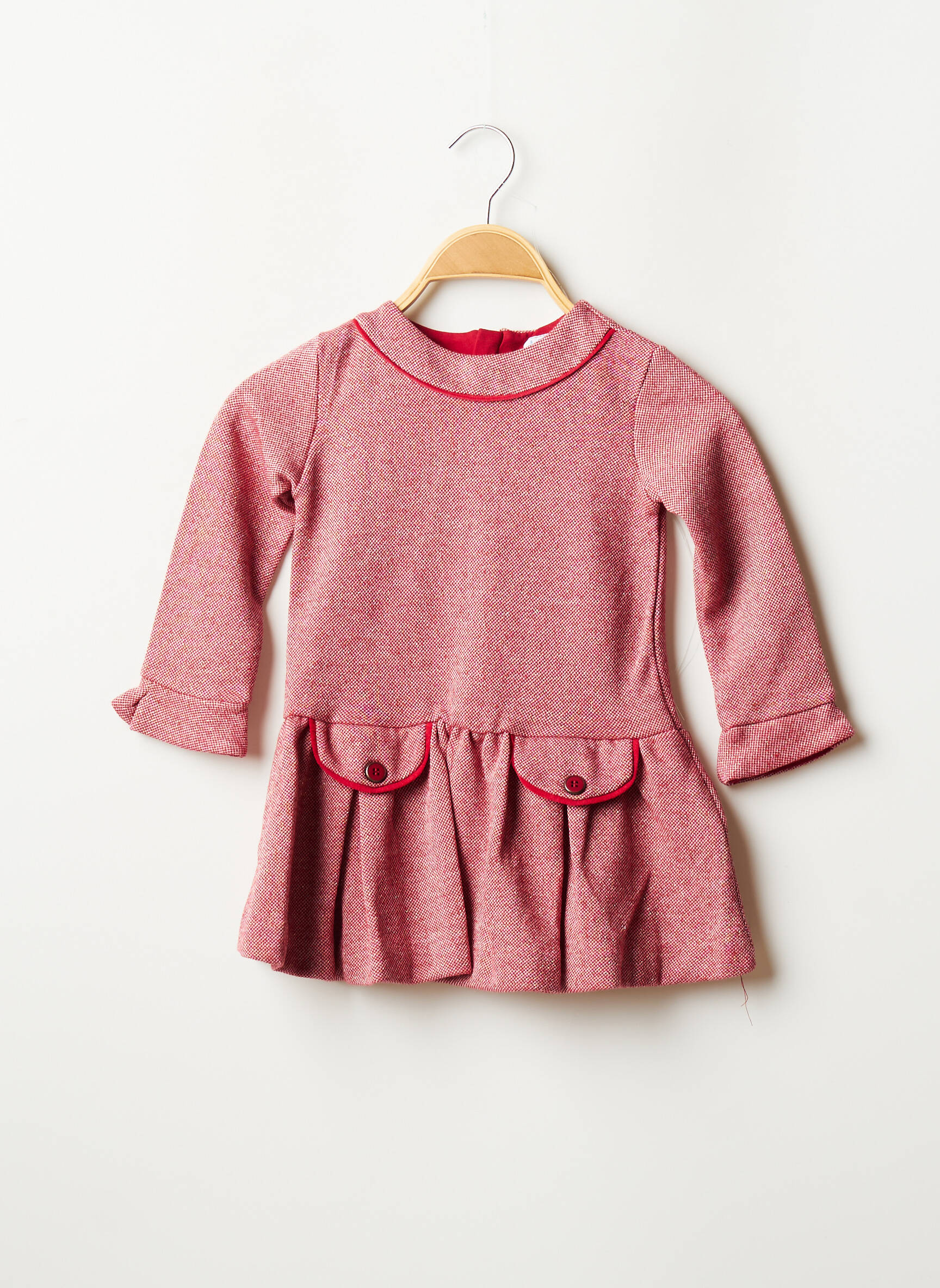 Mayoral Robes Mi Longues Fille couleur rouge