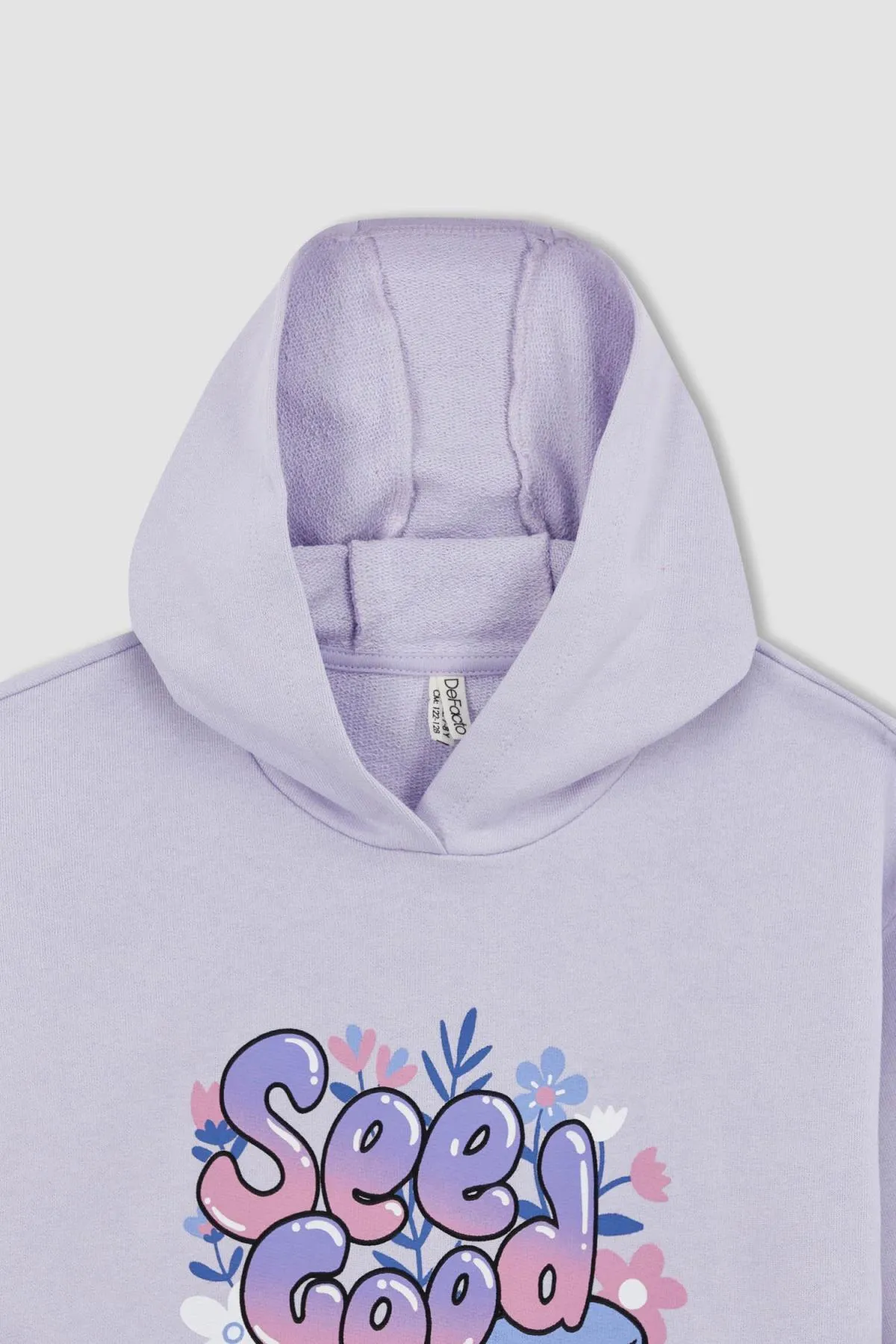 DeFacto  Bedrucktes Sweatkleid für Mädchen mit Kapuze Z6997a623sp