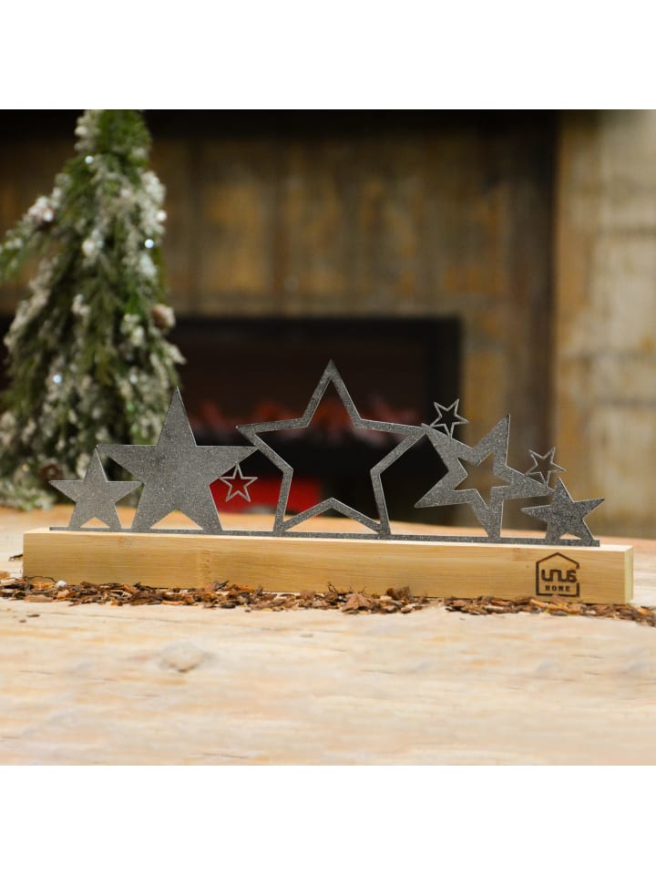 UNUS Sterne-Aufsteller Weihnachtsdeko in Schwarz günstig kaufen onesize