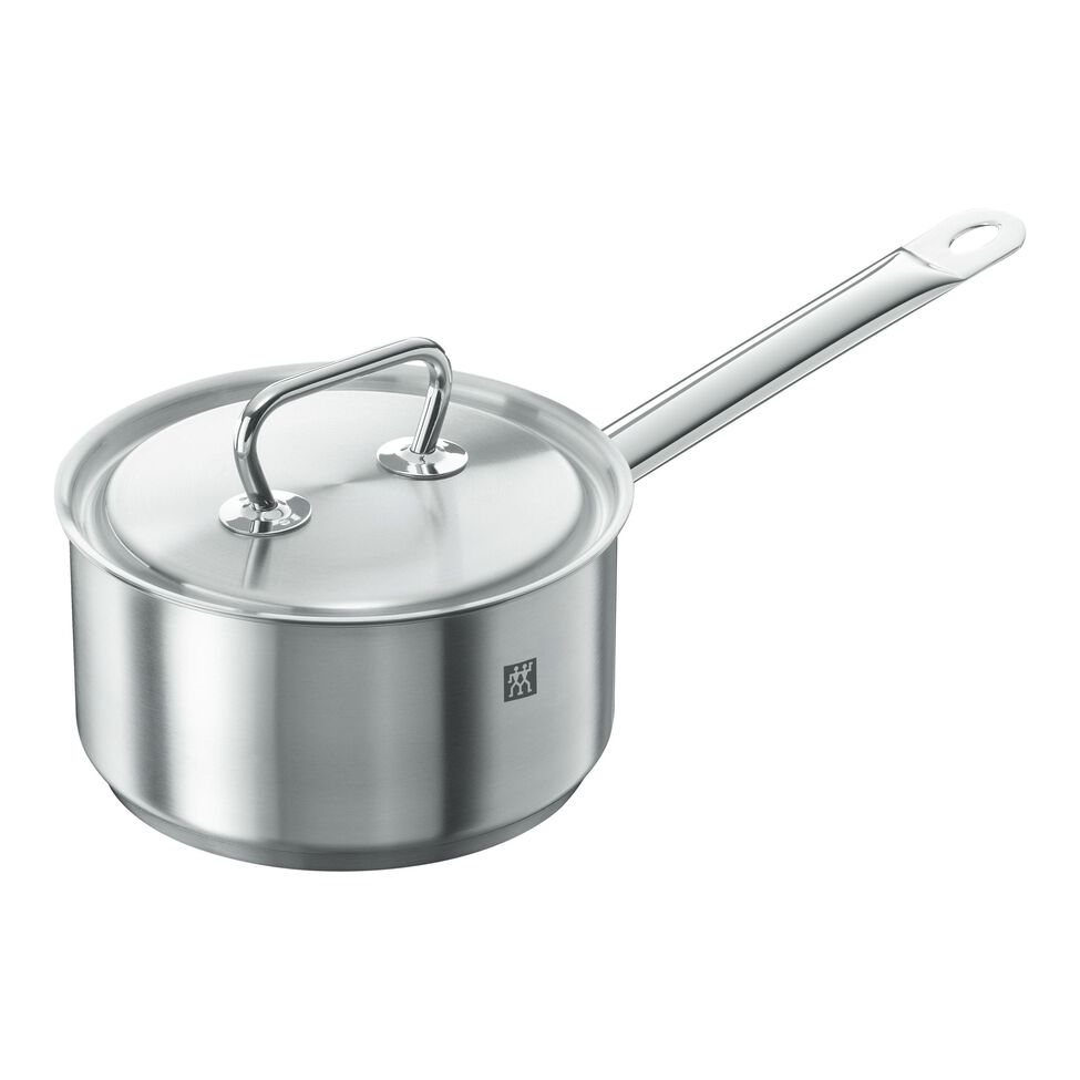 Stieltopf 18 cm, 18/10 Edelstahl, Silber